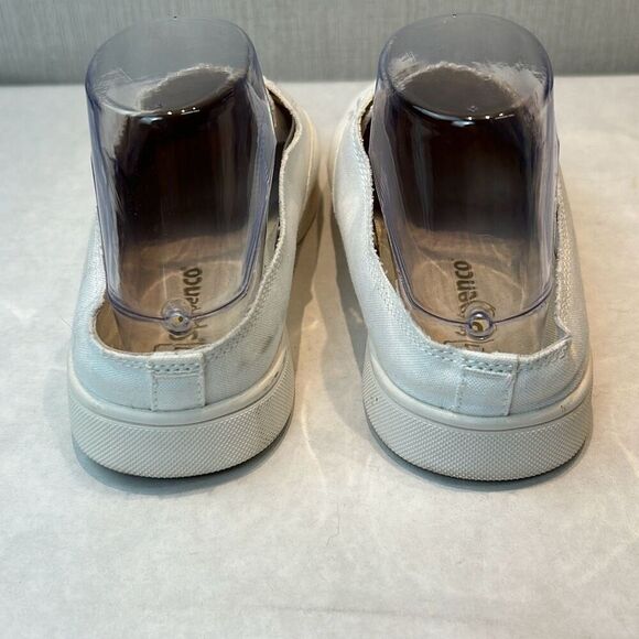 Spenco Orthotic White Canvas Slip On Sneakers Santa Rosa Mules Womens Sz 8.5 - Picture 4 of 10